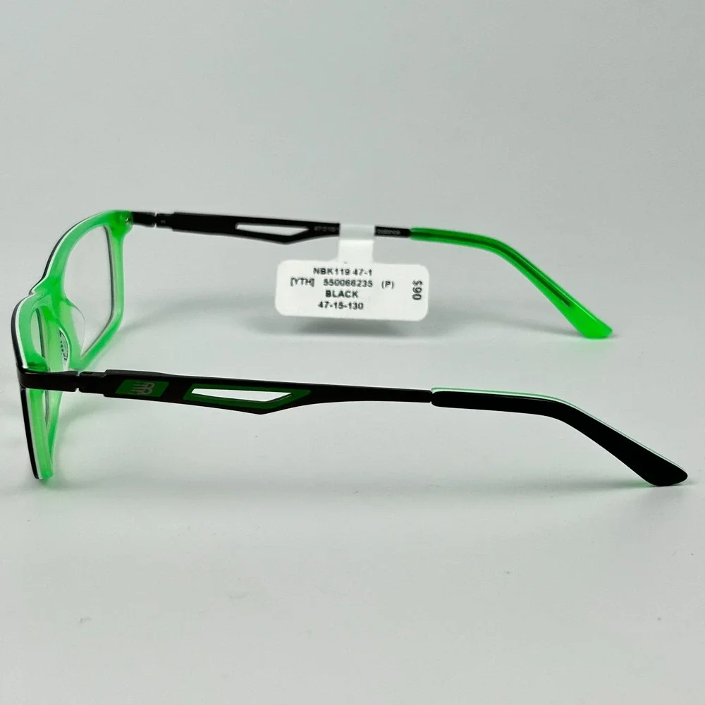 New Balance NBK119-1 Boys Eyeglasses Frame Black Plastic Full Rim 47-15-130 mm